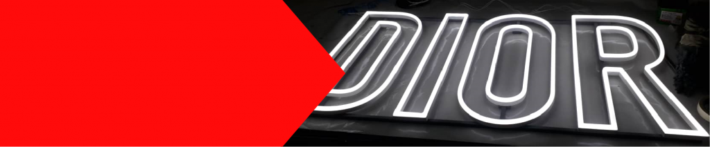 Neon acrylic LED signage examples
