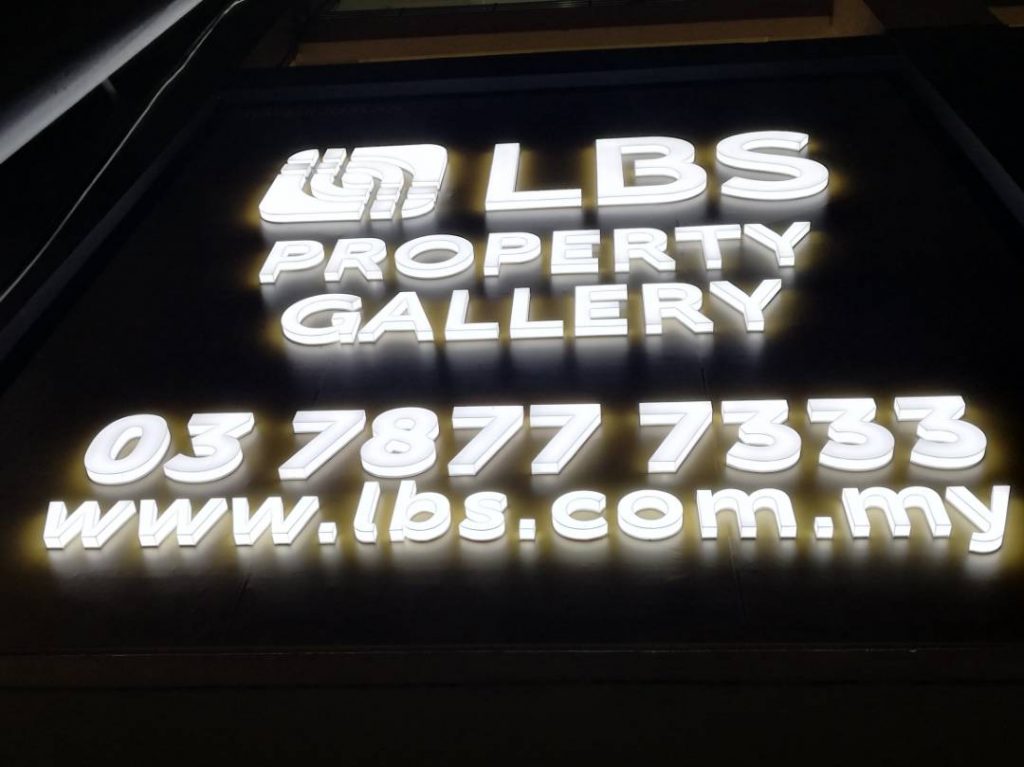 3D signages front light billboard