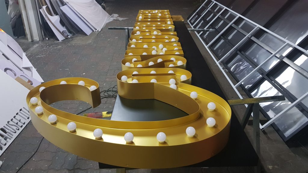 Aluminium EG stainless steel signmaking