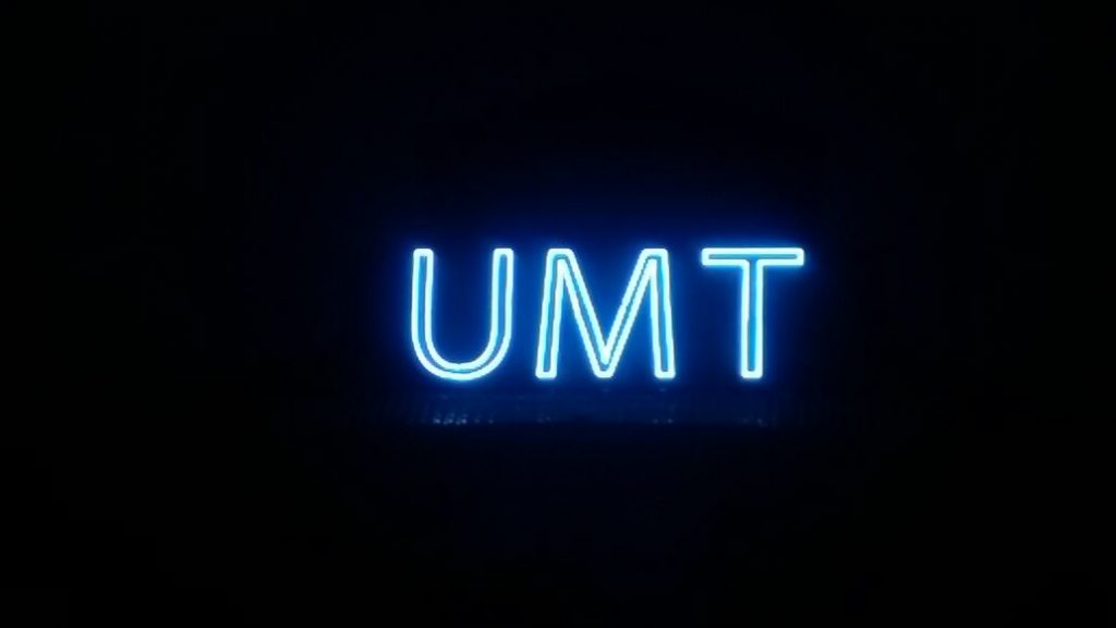 Main sign top building